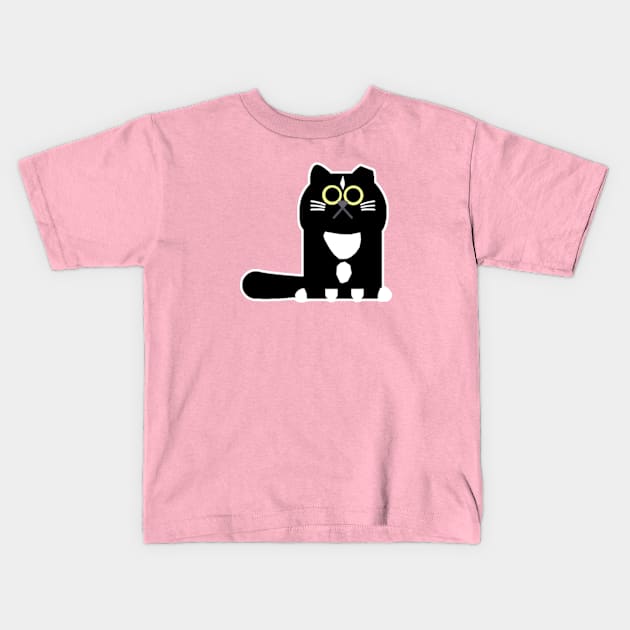 Tuxedo Cat Kids T-Shirt by Gamers Gear